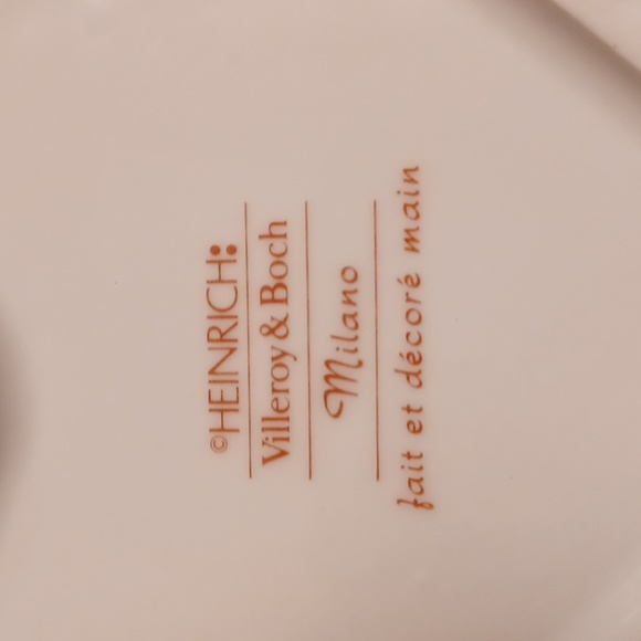 Beautiful heart shape dish Heinrich Villory & Borch Milano (fait et decore main) - Picture 2 of 2